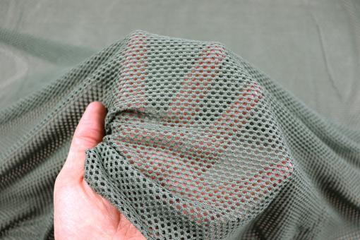 Viskose-Mesh Stretch - Waldgrün 