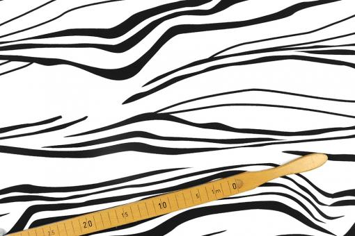 Viskosejersey - Zebralino 
