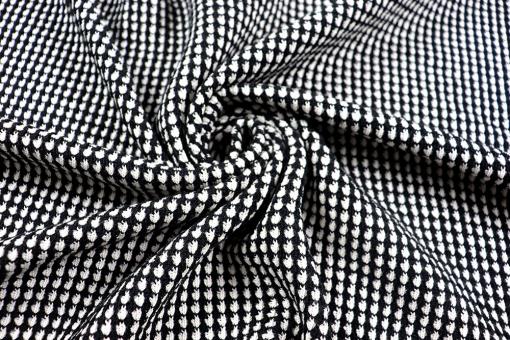 Klassischer Strickstoff - Black and White 