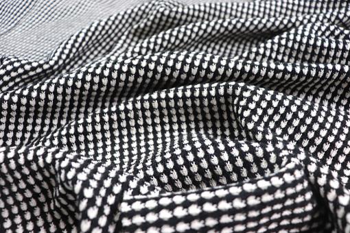Klassischer Strickstoff Classic - Black and White - B-Ware 