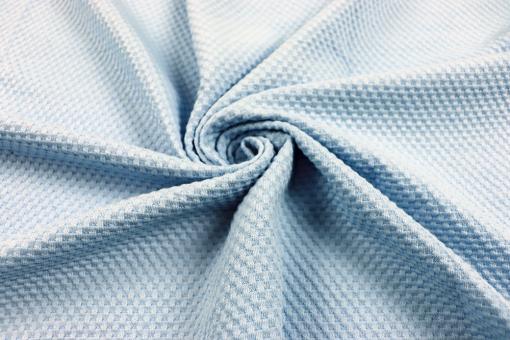 Strukturierter Strickstoff - Hellblau 