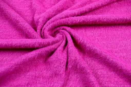 Zotteliger Strickstoff - Rosa 
