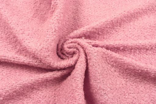Leichter Bouclé-Strick - Rosé 