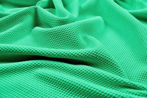 Stretchiger Piqué-Stoff in Hellgrün 