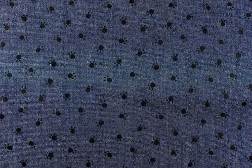 Jeanshemden-Stoff - Indigo Paws 
