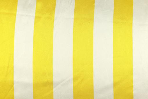Satin - Sunlight Stripes - Weiß/Gelb 