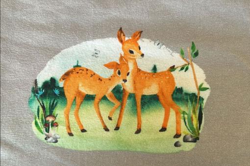 Jersey-Stoff - Rehe 