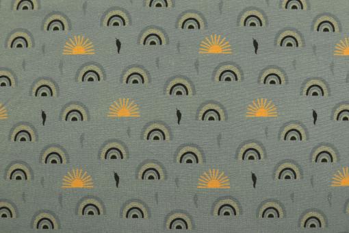 Jersey-Stoff - Golden Daydreams 