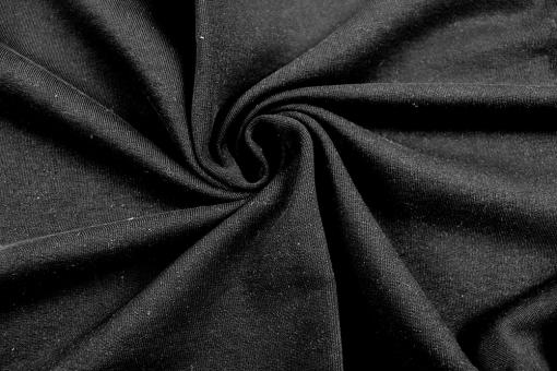 Schwerer Sweat Stoff in Schwarz in 180 cm 