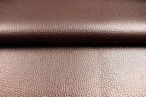 Metallic Kunstleder - Rose Bronze 