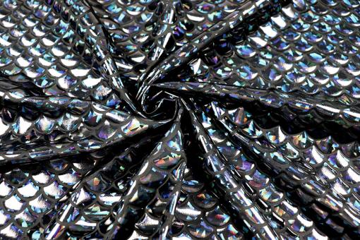 Tanzkleiderstoff - Meerjungfrau - Schwarz 