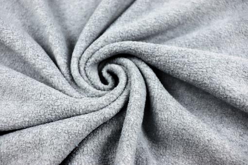 Fleece meliert - Hellgrau 