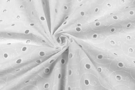 Bekleidungsstoff mit Lochstickerei - Ferida 