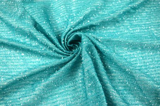 Tüll Lurex - Aqua 