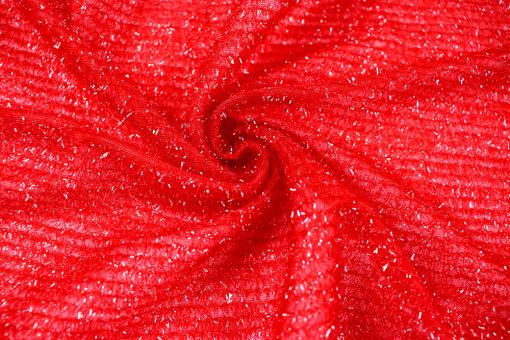 Tüll Lurex - Fire Red 