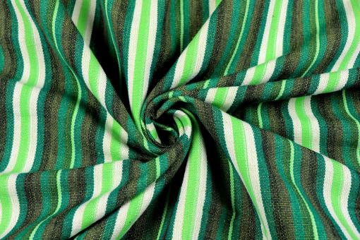 Baumwoll-Canvas - Sancho Stripes - Grün 
