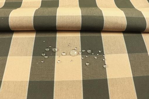 Outdoorstoff mit Karos - Verde 