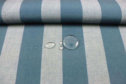 Outdoor-Stoff mit Streifen -  Celeste 