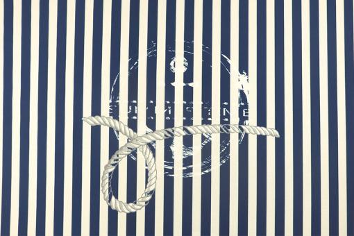 Outdoor-Stoff mit maritimen Print 