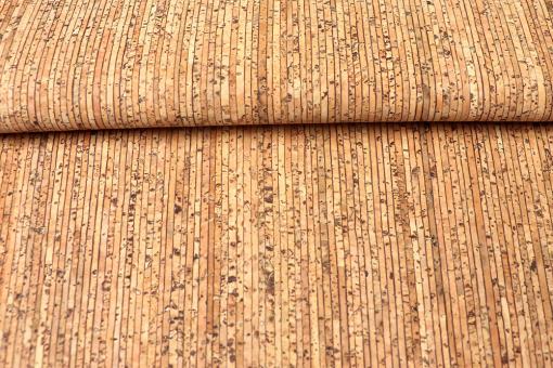 Kork-Stoff mit Streifen 