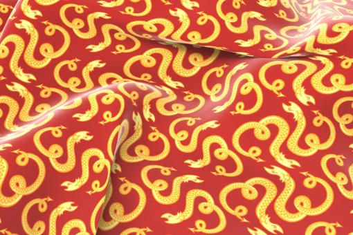 China Schlangen Rot
