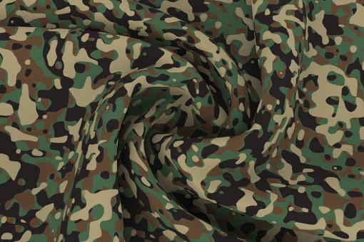 Mundschutzmaskenstoff - Camouflage Grün