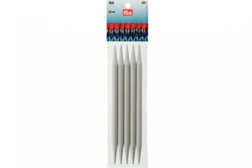 Strumpfstricknadeln Prym 20 cm - 10,0 mm Grau KST 