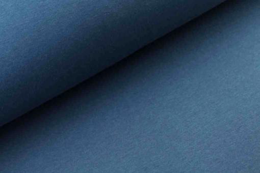Kuschel-Sweat-Stoff - Uni Jeans Melange