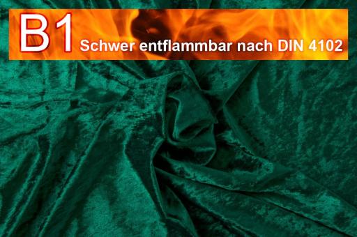 Pannesamt schwer entflammbar Tanne