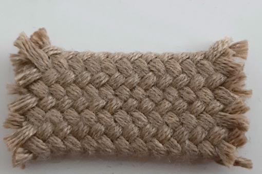 Stuhlbezugs-Gurtband - rund geflochten - Ø 1,7 cm Beige