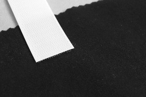 Klett-Velours - B1 - 80 cm - Schwarz 