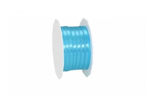 Satinband - 3 mm breit - 50-m-Rolle Aquamarin