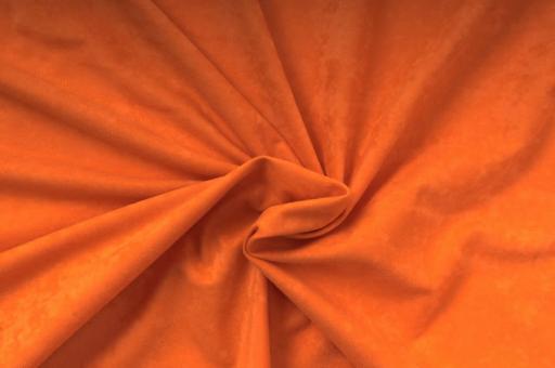 Kunstleder - Velours Orange