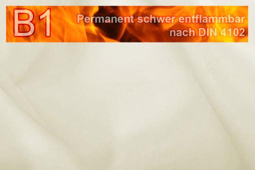 Voile - permanent schwer entflammbar - 300 cm Creme