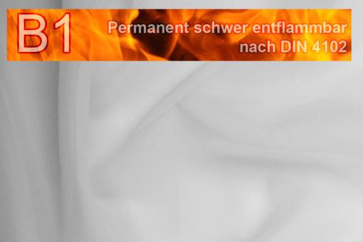 Voile - permanent schwer entflammbar - 300 cm Hellgrau