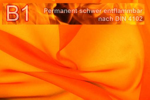 Voile - permanent schwer entflammbar - 300 cm Orange