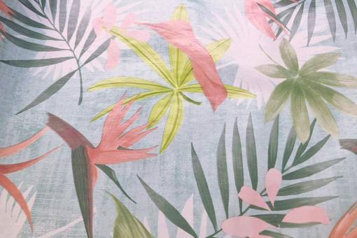 Wachstuchstoff - Colourful Palm Leaves 