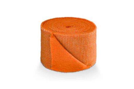Jute-Filz Anna - 15 cm - 5 m-Rolle - Bunt Orange