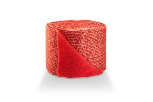 Jute-Filz Anna - 15 cm - 5 m-Rolle - Bunt Rot