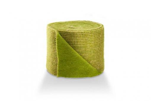 Jute-Filz Anna - 15 cm - 5 m-Rolle - Bunt Grün