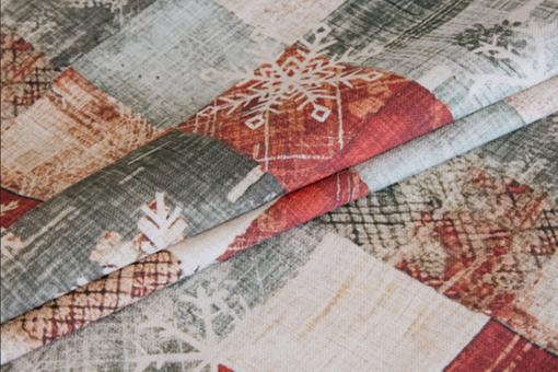 Weihnachtsstoff recycelt - Winterfeeling 