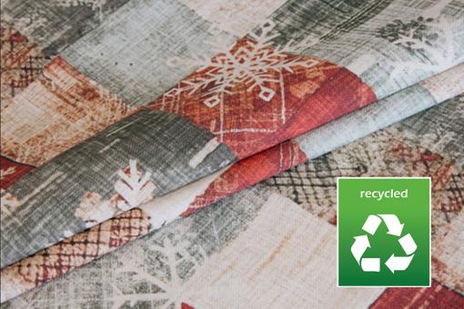 Weihnachtsstoff recycelt - Winterfeeling 