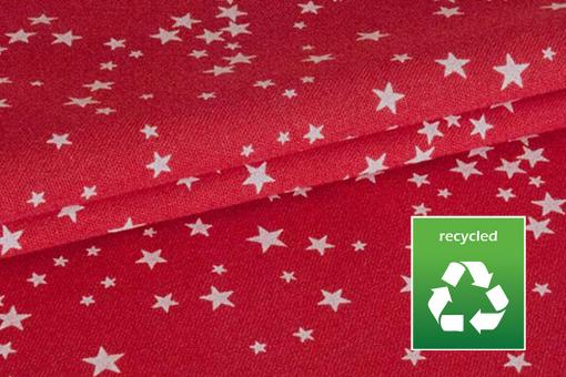 Weihnachtsstoff recycelt - Sternenhimmel 