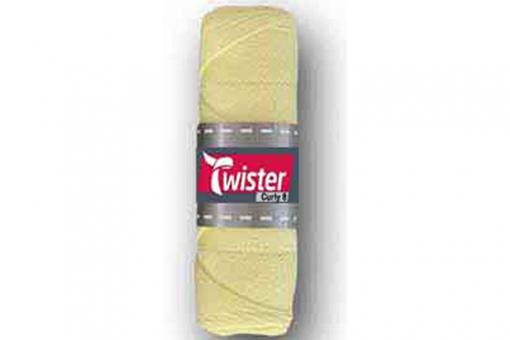 Topflappen-Garn Twister - 50 g - Uni Gelb