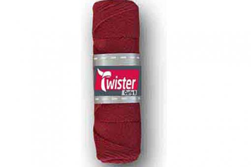 Topflappen-Garn Twister - 50 g - Uni Bordeaux