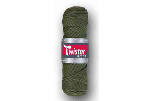 Topflappen-Garn Twister - 50 g - Uni Oliv