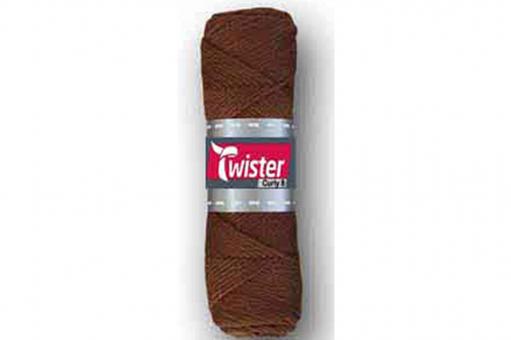 Topflappen-Garn Twister - 50 g - Uni Braun