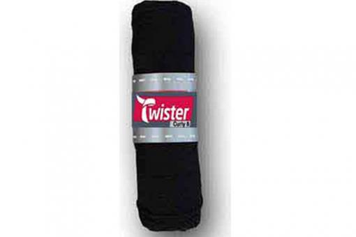 Topflappen-Garn Twister - 50 g - Uni Schwarz