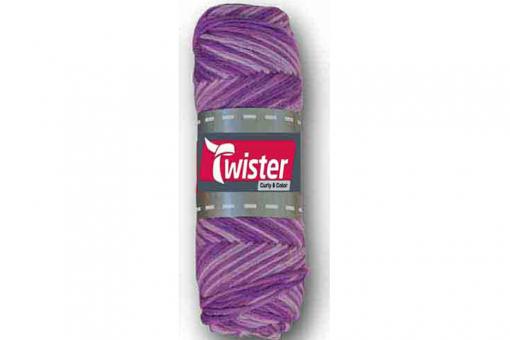 Topflappen-Garn Twister - 50 g - Bunt Lila-Töne