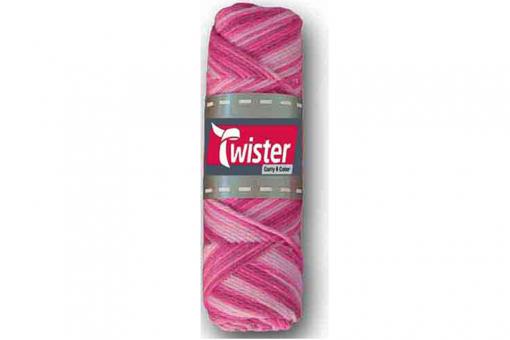 Topflappen-Garn Twister - 50 g - Bunt Pink-Töne